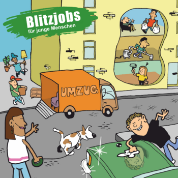 Blitzjobs für junge Menschen (Gemeinwesenarbeit, Jugendbeteiligung und Nachwuchsförderung durch jugendgerechtes Jobben)